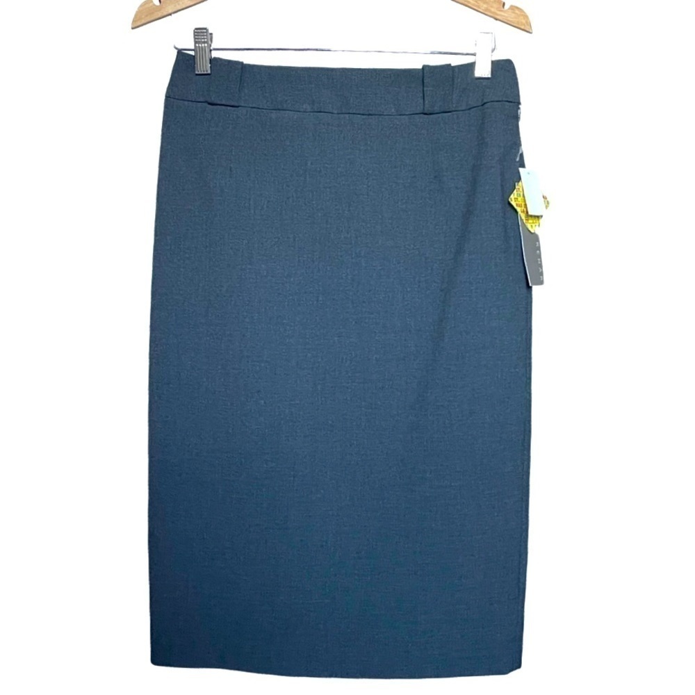 KENAR High Waist Midi Skirt with Lycra Stretch Charcoal Gray Women’s Size 4.